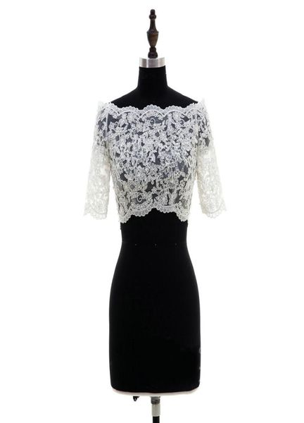fashion 2022 lace bridal bolero off the shoulder half sleeves wedding jackets illusion button back wedding accessories wedding bol7543962, White
fashion 2022 lace bridal bolero off the shoulder half sleeves wedding jackets illusion button back wedding accessories wedding bol7543962, White