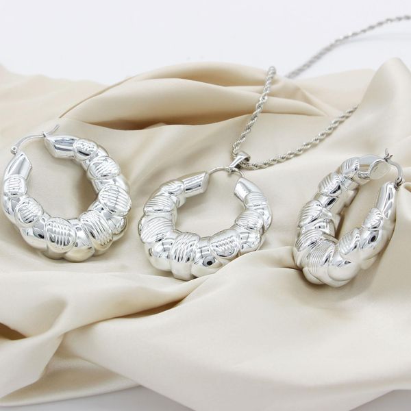 necklace adixyn luxury jewelry set for women pendant earring necklace set shiny silver color africa wedding sets habesha n080716
necklace adixyn luxury jewelry set for women pendant earring necklace set shiny silver color africa wedding sets habesha n080716