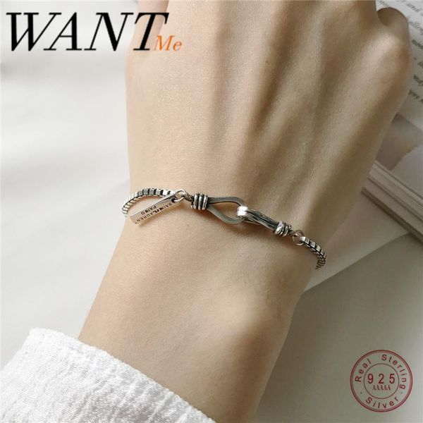 bangle wanteme punk genuine 100% 925 sterling silver minimalist square letter box chain button charm bracelet for women hip hop jewelry, Black
bangle wanteme punk genuine 100% 925 sterling silver minimalist square letter box chain button charm bracelet for women hip hop jewelry, Black