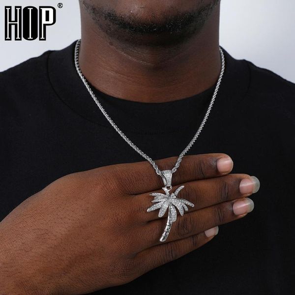 necklaces hip hop bling iced out micro paved cz palm tree pendants necklaces for men rapper jewelry with tennis chain, Silver
necklaces hip hop bling iced out micro paved cz palm tree pendants necklaces for men rapper jewelry with tennis chain, Silver