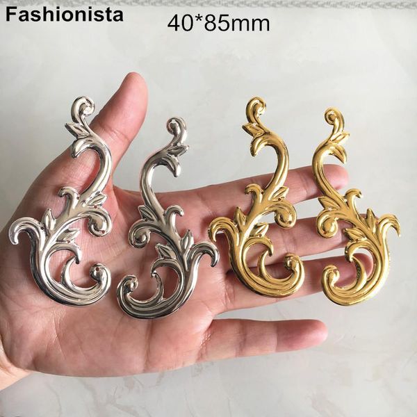 polish 12 pairs large scroll ornament 40*85mm metal stamping flowers goldcolor silvercolor decorative materials for crafts, Blue
polish 12 pairs large scroll ornament 40*85mm metal stamping flowers goldcolor silvercolor decorative materials for crafts, Blue