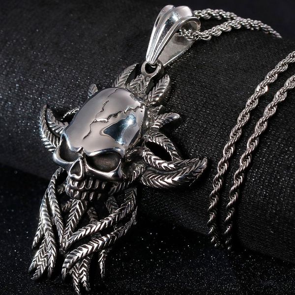 necklaces cool punk stainless steel skull pendants necklaces for men fathers' day birthday gifts for boyfriend friends dropshipping, Silver
necklaces cool punk stainless steel skull pendants necklaces for men fathers' day birthday gifts for boyfriend friends dropshipping, Silver