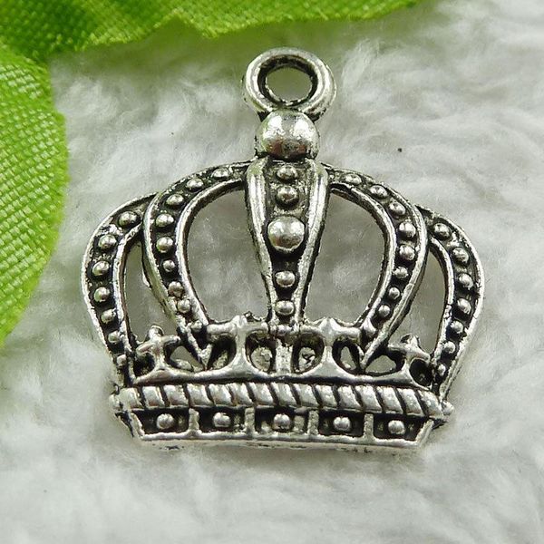 other 140 pieces antique silver crown charms 24x20mm #1484 
other 140 pieces antique silver crown charms 24x20mm #1484