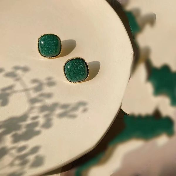 earrings female vintage hong kong style grandmother emerald earrings female s925 silver needle earstuds female student lover gift earclips, Golden;silver
earrings female vintage hong kong style grandmother emerald earrings female s925 silver needle earstuds female student lover gift earclips, Golden;silver