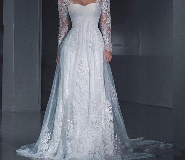 vintage lace illusion long sleeves a line wedding dresses sweetheart sweep train tulle plus size bridal white and ivory7973222
vintage lace illusion long sleeves a line wedding dresses sweetheart sweep train tulle plus size bridal white and ivory7973222