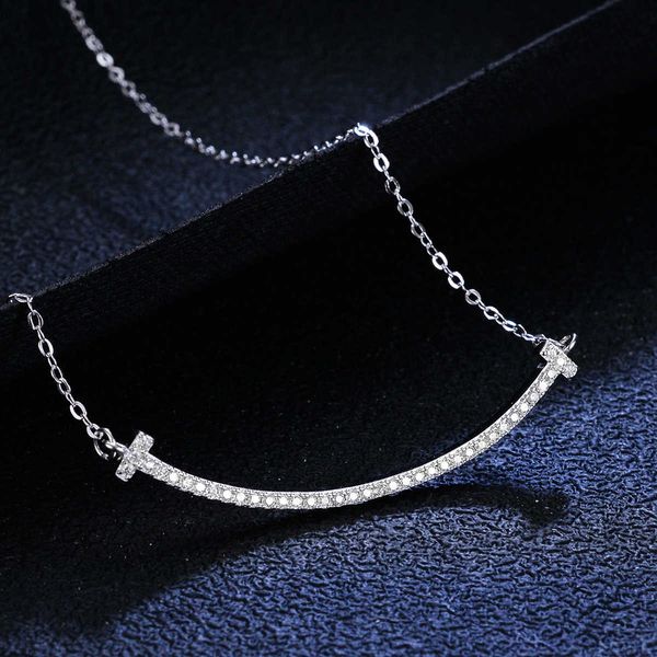 internet celebrity 925 sterling silver pendant 1 claw mozanne diamond necklace women's fashion tiffay smile collar chain, Golden;silver
internet celebrity 925 sterling silver pendant 1 claw mozanne diamond necklace women's fashion tiffay smile collar chain, Golden;silver