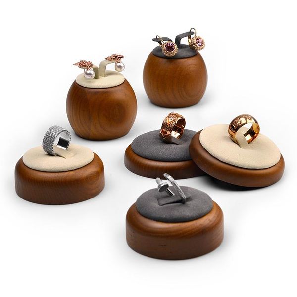 boxes oirlv jewelry display solid wood ring display stand microfiber earring ear stud display holder round jewelry organizer dark gray, Black;white
boxes oirlv jewelry display solid wood ring display stand microfiber earring ear stud display holder round jewelry organizer dark gray, Black;white