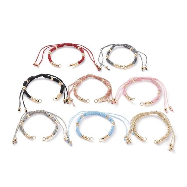 polish 15pcs adjustable polyester braided cords with brass beads jump rings for bracelet diy jewelry making crafts decor accessories, Blue
polish 15pcs adjustable polyester braided cords with brass beads jump rings for bracelet diy jewelry making crafts decor accessories, Blue