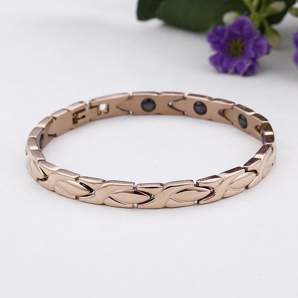 bangle fashion women rose gold germanium stainless steel health magnets energy bracelets jewelry, Black
bangle fashion women rose gold germanium stainless steel health magnets energy bracelets jewelry, Black