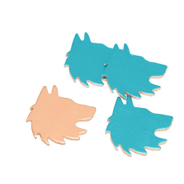 polish copper wolf head stamping blanks for engraving jewelry making keychain 14ga metal dog tags blank, Blue
polish copper wolf head stamping blanks for engraving jewelry making keychain 14ga metal dog tags blank, Blue