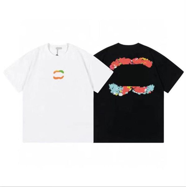 2023 spring/summer new small fragrant style graffiti print t-shirt for men and women couples, same style for external wear, versatile coveri, White
2023 spring/summer new small fragrant style graffiti print t-shirt for men and women couples, same style for external wear, versatile coveri, White