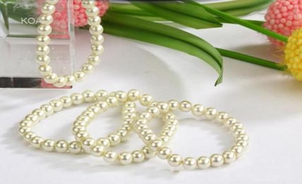 new lots 24pcs white beige faux pearl bracelets elastic bridal bracelet9514891, Black
new lots 24pcs white beige faux pearl bracelets elastic bridal bracelet9514891, Black