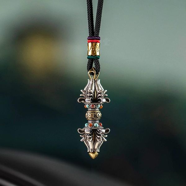necklaces new national tide retro oriental vajra car pendant necklace men's and women's rear single charm safe gift jewelry access, Silver
necklaces new national tide retro oriental vajra car pendant necklace men's and women's rear single charm safe gift jewelry access, Silver