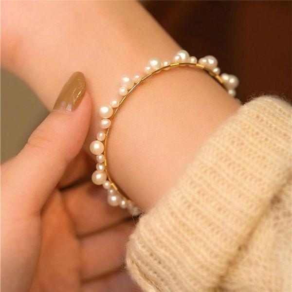 bangle natural baroque pearl bracelet vintage 14k gold filled bracelet handmade jewelry boho bracelets pearls bracelet for women, Black
bangle natural baroque pearl bracelet vintage 14k gold filled bracelet handmade jewelry boho bracelets pearls bracelet for women, Black