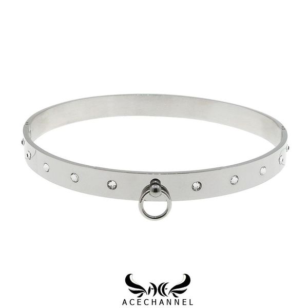 necklaces polished shining stainless steel slave choker necklace fetish wear torque woman jewelry, Silver
necklaces polished shining stainless steel slave choker necklace fetish wear torque woman jewelry, Silver