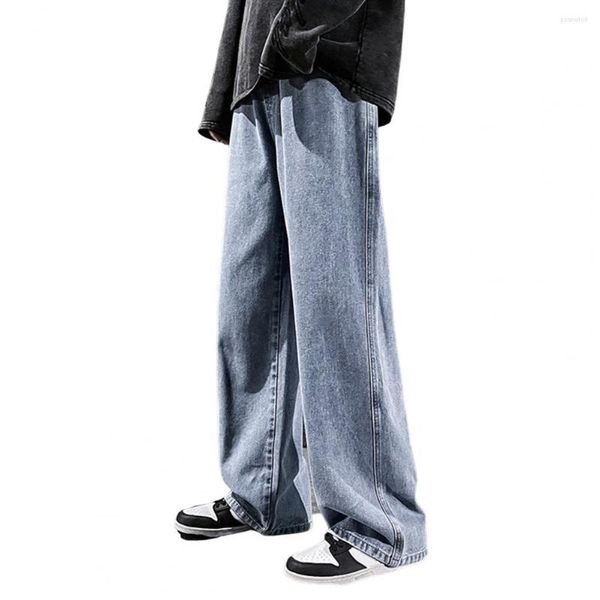 korean fashion men solid color loose elastic straight drawstring daily wear pockets trousers male, Blue
korean fashion men solid color loose elastic straight drawstring daily wear pockets trousers male, Blue