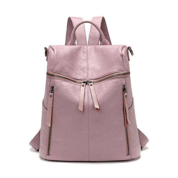 Factory sales shoulder bags 5 colors outdoor sports thick leather leisure travel backpack simple solid color fashion handbag soft leather messenger bag 920, Pink
Factory sales shoulder bags 5 colors outdoor sports thick leather leisure travel backpack simple solid color fashion handbag soft leather messenger bag 920, Pink