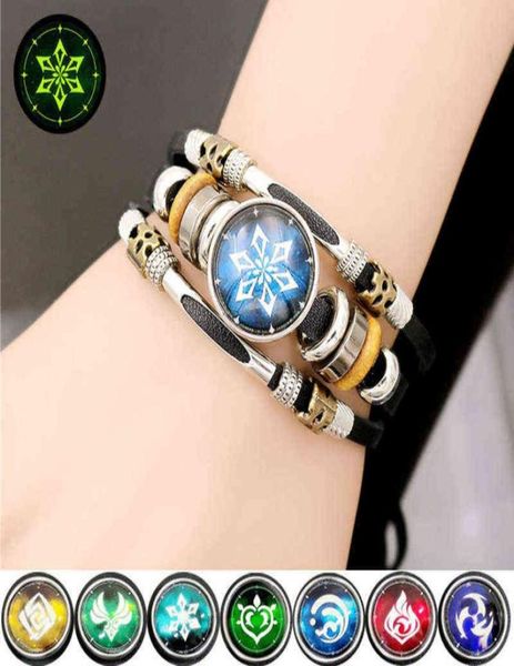 genshin impact anime bracelet men luminous game eye of god fire ice element jewelry braided punk leather snap button bracelets5791064, Black
genshin impact anime bracelet men luminous game eye of god fire ice element jewelry braided punk leather snap button bracelets5791064, Black