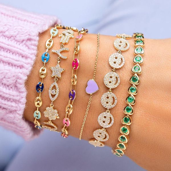 bangle 2022 new arrived fashion women girl jewelry micro pave 5a cubic zirconia cz smile face charm happy bracelet, Black
bangle 2022 new arrived fashion women girl jewelry micro pave 5a cubic zirconia cz smile face charm happy bracelet, Black