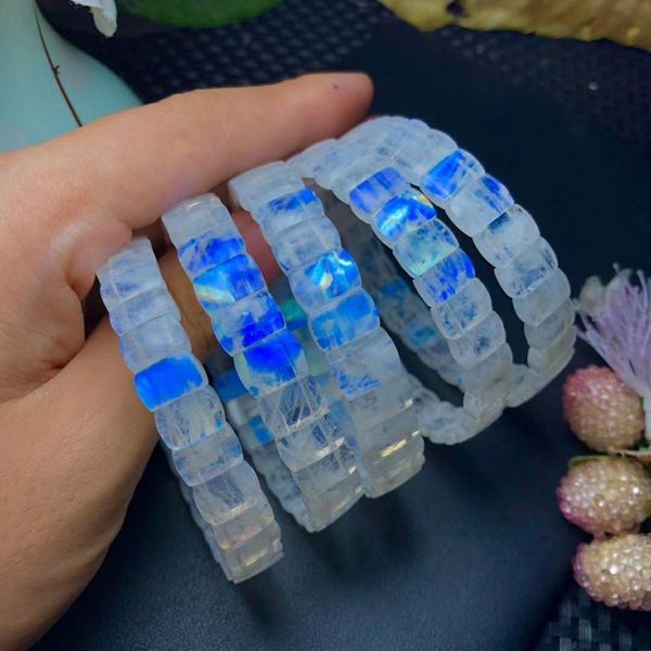 bangle natural blue light moonstone bangle clear rectangle beads bracelet moonstone 10x8mm women healing aaaaa, Black
bangle natural blue light moonstone bangle clear rectangle beads bracelet moonstone 10x8mm women healing aaaaa, Black