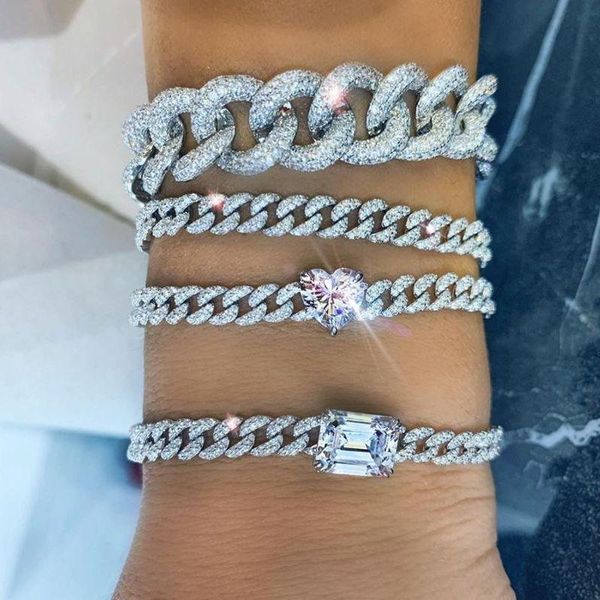 bangle valentine's day girlfriend gift heart cz iced out bling cz charm miami cuban link chain classic bracelet adjusted size jewelry, Black
bangle valentine's day girlfriend gift heart cz iced out bling cz charm miami cuban link chain classic bracelet adjusted size jewelry, Black