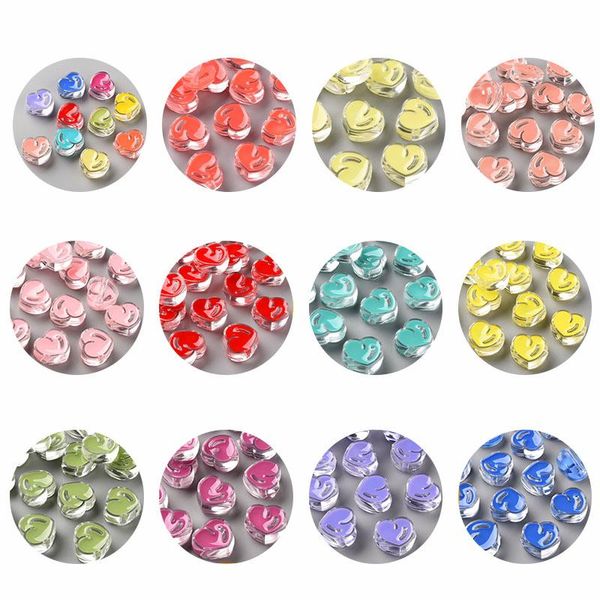 polish 100pcs transparent enamel acrylic beads heart mixed color 20x21.5x9mm hole 3.5mm, Blue
polish 100pcs transparent enamel acrylic beads heart mixed color 20x21.5x9mm hole 3.5mm, Blue