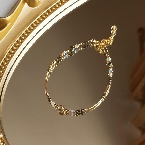 bangle lii ji pyrite citrine austrian crystal 14k gold filled bracelet 17+3cm natural stone handmade delicate jewelry for women gift, Black
bangle lii ji pyrite citrine austrian crystal 14k gold filled bracelet 17+3cm natural stone handmade delicate jewelry for women gift, Black