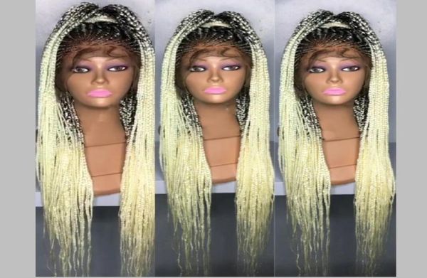 new 13x4quot lace frontal box braid wig with baby hair handbraided blackburgundyblonde cornrow braided wig wigs for afr6620588, Black
new 13x4quot lace frontal box braid wig with baby hair handbraided blackburgundyblonde cornrow braided wig wigs for afr6620588, Black