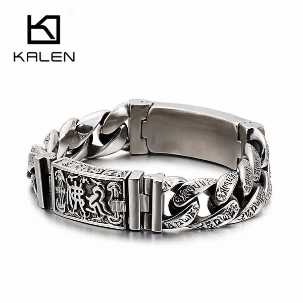 bangle kalen punk chain skull bangles stainless steel bracelets on hand men jewelry accessories, Black
bangle kalen punk chain skull bangles stainless steel bracelets on hand men jewelry accessories, Black