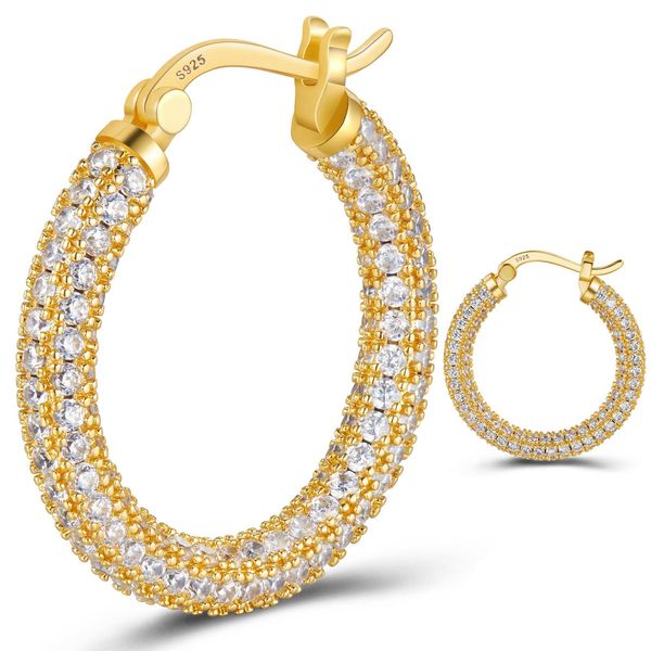 huggie 925 sterling silver cubic zirconia hoop earrings dainty silver hoop earrings women elegant classic gifts shiny jewelry weie50, Golden;silver
huggie 925 sterling silver cubic zirconia hoop earrings dainty silver hoop earrings women elegant classic gifts shiny jewelry weie50, Golden;silver