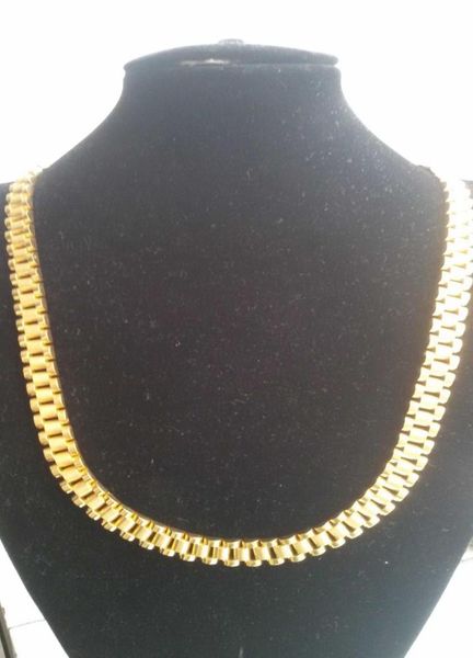 luxurious new super noble men039s 316l surgical stainless steel 18k solid yellow gold pvd plating watch band link necklace4563355, Golden;silver
luxurious new super noble men039s 316l surgical stainless steel 18k solid yellow gold pvd plating watch band link necklace4563355, Golden;silver