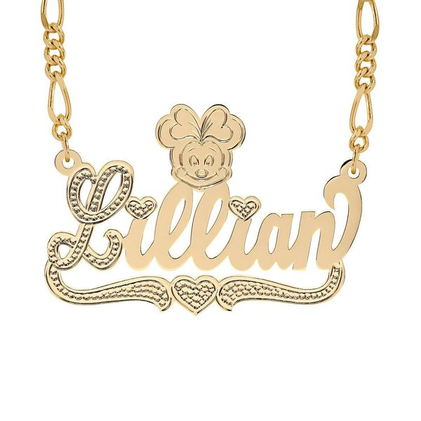 necklaces customized kids cartoon name necklace with heart two tone necklaces 18k goldplate pendant for children's jewelry christmas gi, Silver
necklaces customized kids cartoon name necklace with heart two tone necklaces 18k goldplate pendant for children's jewelry christmas gi, Silver
