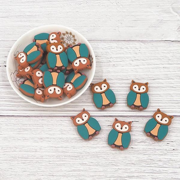 crystal chenkai 50pcs silicone owl beads bpa animal bead diy teething infant chewable dummy necklace pacifier toy accessories
crystal chenkai 50pcs silicone owl beads bpa animal bead diy teething infant chewable dummy necklace pacifier toy accessories