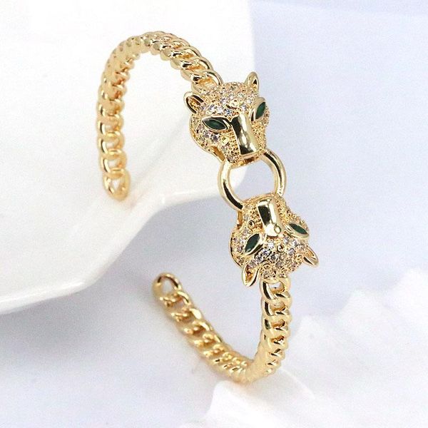 bangle 3pcs gold plated vintage zircon crystal bracelets for women men animal head design adjustable bangles party jewelry, Black
bangle 3pcs gold plated vintage zircon crystal bracelets for women men animal head design adjustable bangles party jewelry, Black