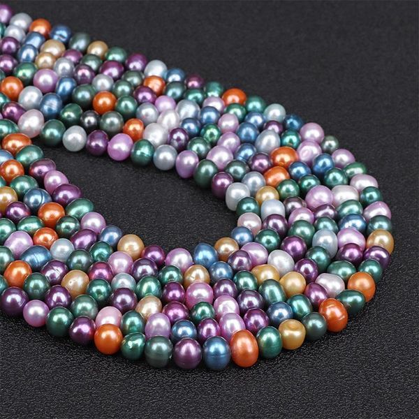 crystal mixed color natural pearl beads 78mm near round freshwater pearl loose beads for jewelry making diy bracelet necklace 14"
crystal mixed color natural pearl beads 78mm near round freshwater pearl loose beads for jewelry making diy bracelet necklace 14"