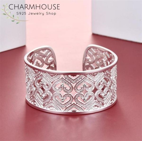 pure silver 925 bangles for women zirconia heart wide cuff bangle bracelet wristband pulseira femme statement jewelry bijoux 2206820383, Black
pure silver 925 bangles for women zirconia heart wide cuff bangle bracelet wristband pulseira femme statement jewelry bijoux 2206820383, Black
