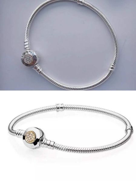 bangle original 925 sterling silver momemts twotone signature snake chain pan bracelet bangle fit women bead charm jewelry, Black
bangle original 925 sterling silver momemts twotone signature snake chain pan bracelet bangle fit women bead charm jewelry, Black