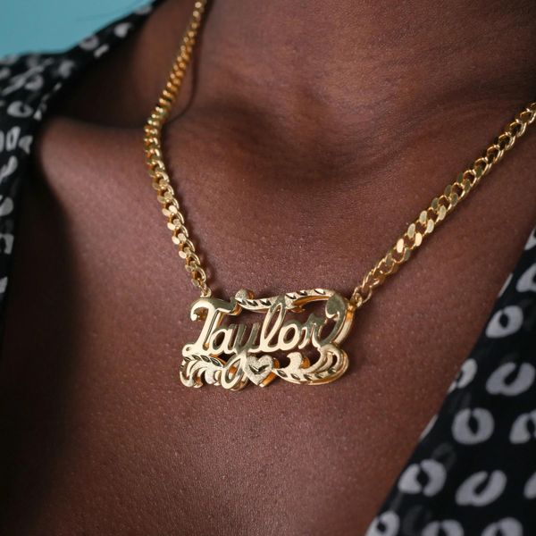 necklaces custom name necklace double plated nameplate pressed sand personalized jewelry with cuban chain gold pendant gift, Silver
necklaces custom name necklace double plated nameplate pressed sand personalized jewelry with cuban chain gold pendant gift, Silver