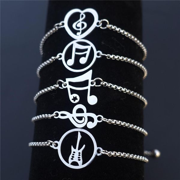 bangle stainless steel music note bracelet music instrument guitar wristband jewelry for women men 12 pcs/lot mix styles wholesale, Black
bangle stainless steel music note bracelet music instrument guitar wristband jewelry for women men 12 pcs/lot mix styles wholesale, Black
