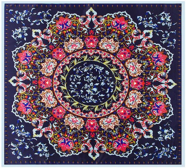 100 silk scarf women fashion spain floral neckerchief square scarves beach foulard female bandana office lady accessory 100cm1006535937, Blue;gray
100 silk scarf women fashion spain floral neckerchief square scarves beach foulard female bandana office lady accessory 100cm1006535937, Blue;gray