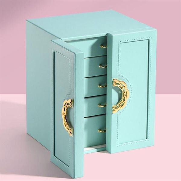 boxes jewelry organizer box display 5 layer large capacity double door pu leather drawer storage box cases for earrings necklace, Black;white
boxes jewelry organizer box display 5 layer large capacity double door pu leather drawer storage box cases for earrings necklace, Black;white