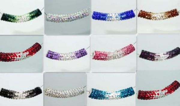 crystal can choose color wholesale 50*10mm clay long bending tube beads charms for bracelet crystal b434
crystal can choose color wholesale 50*10mm clay long bending tube beads charms for bracelet crystal b434