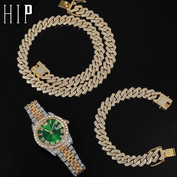 necklaces hip hop 13.5mm 3pcs kit heavy watch+prong cuban necklace+bracelet bling crystal aaa+ iced out rhinestones chains for men jewelry, Silver
necklaces hip hop 13.5mm 3pcs kit heavy watch+prong cuban necklace+bracelet bling crystal aaa+ iced out rhinestones chains for men jewelry, Silver
