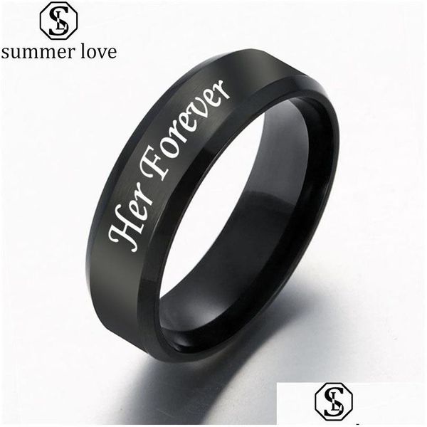 band rings new trendy 6mm stainless steel his always her couple ring simple engagement lovers valentines present drop delive dhmft, Silver
band rings new trendy 6mm stainless steel his always her couple ring simple engagement lovers valentines present drop delive dhmft, Silver