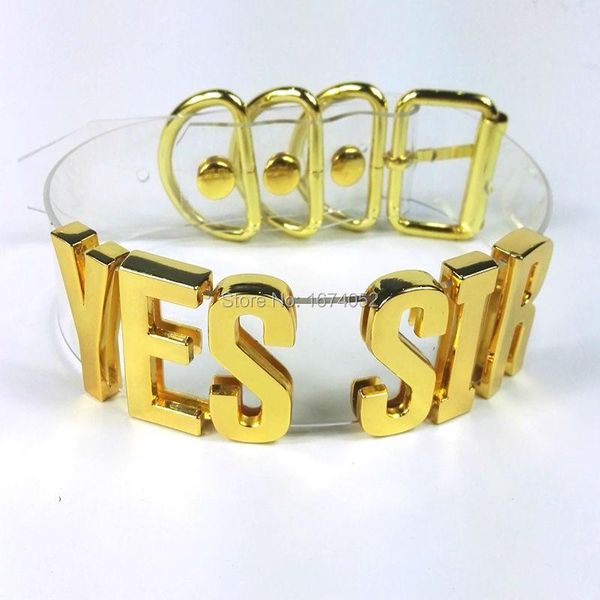 necklaces handmade punk yes sir choker gold big letter choker word name 35mm tall collar clear pvc transparent necklace, Silver
necklaces handmade punk yes sir choker gold big letter choker word name 35mm tall collar clear pvc transparent necklace, Silver