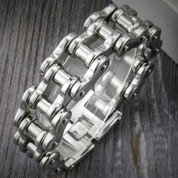 bangle rock and roll motorcycle chain bracelet men metal mens bracelets big size 22/24cm long 21mm wide stainless steel on hand jewelry, Black
bangle rock and roll motorcycle chain bracelet men metal mens bracelets big size 22/24cm long 21mm wide stainless steel on hand jewelry, Black