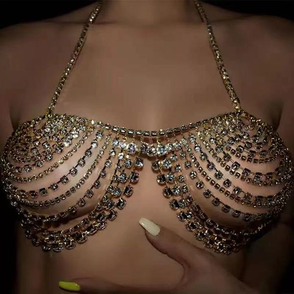 erotic shiny bikini bra chain rhinestone underwear body chain rhinestone stage nightclub performance clothes 1184, Silver
erotic shiny bikini bra chain rhinestone underwear body chain rhinestone stage nightclub performance clothes 1184, Silver