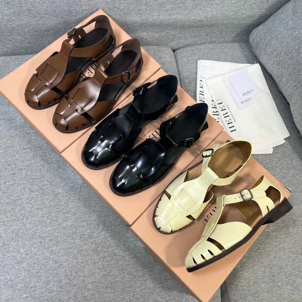2023 spring/summer new niche hereu mary jane sandals bag head hollow roman genuine leather women's singles, Black
2023 spring/summer new niche hereu mary jane sandals bag head hollow roman genuine leather women's singles, Black