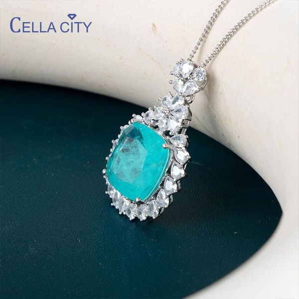 necklaces cellacity women necklace with oval shape paraiba gemstone 925 sterling silver jewelry wedding party wholesale gift
necklaces cellacity women necklace with oval shape paraiba gemstone 925 sterling silver jewelry wedding party wholesale gift