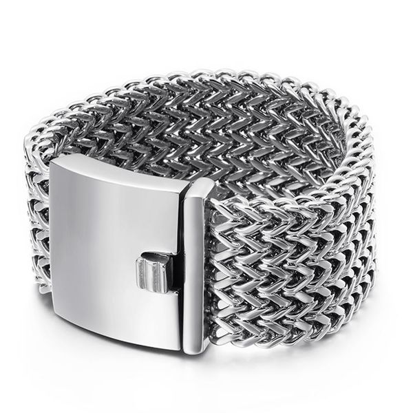 bangle new fashion 316 stainless steel link chain bracelets high polished mesh bracelet men's wholesale jewelry accessories, Black
bangle new fashion 316 stainless steel link chain bracelets high polished mesh bracelet men's wholesale jewelry accessories, Black